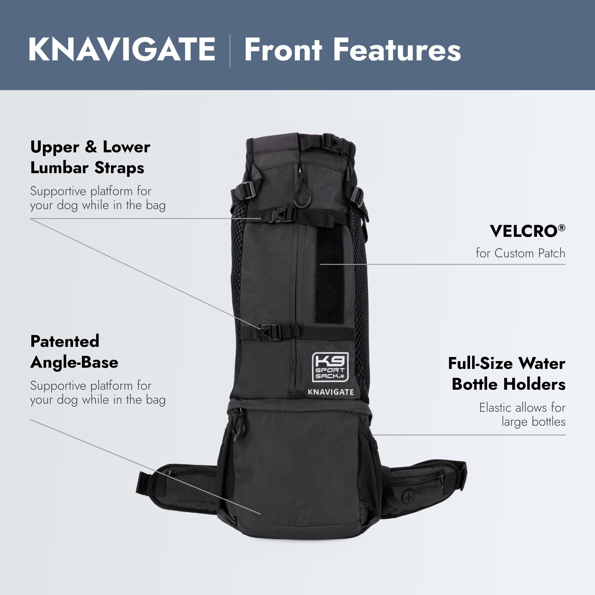Amazon.com : K9 Sport Sack Knavigate - Small, Midnight Black